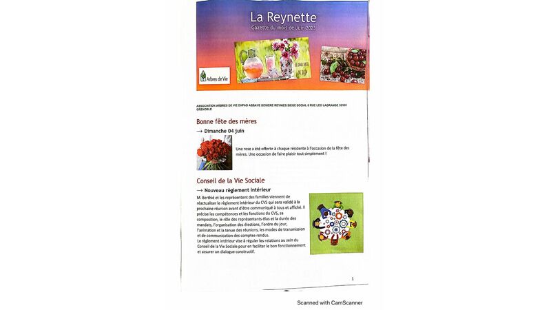 la Reynette Gazette du mois de juin