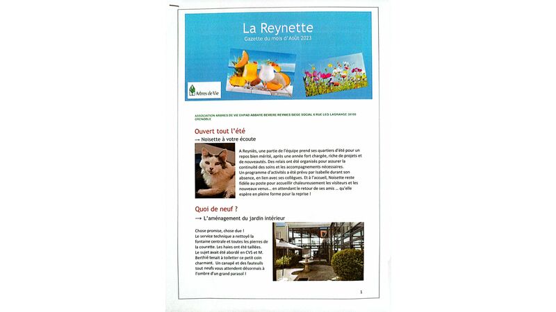 la Reynette  du mois d aout